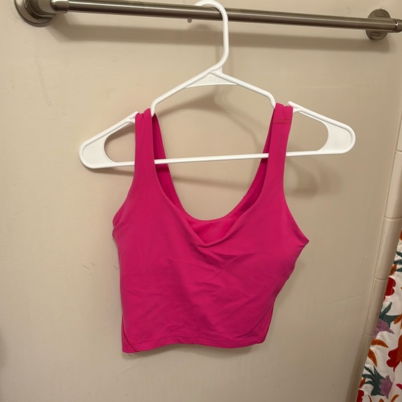 Sonic pink lulu align tank size 6 - Picture 1 of 3